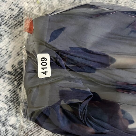 RAMY BROOK XS Navy Satin Cold Shoulder Mini Dress NWT - Picture 8 of 8